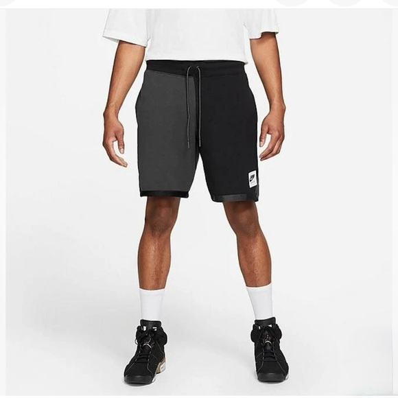Nike Jordan Jumpman Classics French Terry Shorts Black Dark Gray Men's Small - Picture 3 of 5